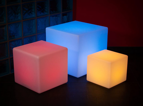 LED Sitzwürfel Set Verleih | Mieten Partylicht Lichteffekt