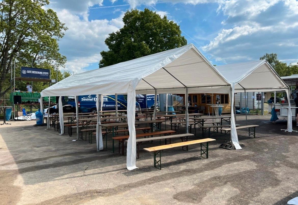 Partyzelt / Zelt 4 mal 10 Meter