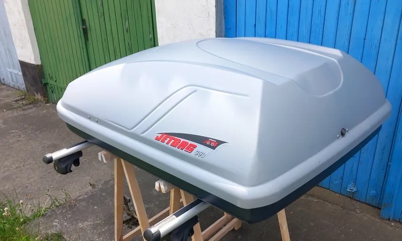 Dachbox Jetbag 360 incl. Reling Träger zu vermieten 