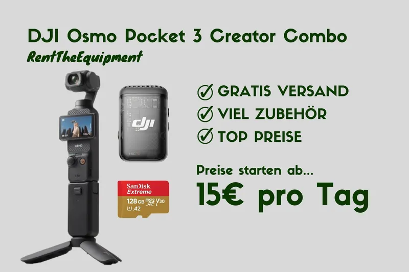 DJI Osmo Pocket 3 Creator Combo mit SD-karte 