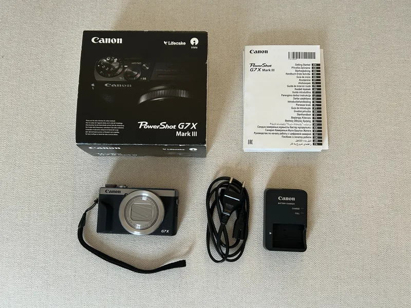 Canon PowerShot G7X G7 X Mark III 3 Kamera tiktok vlog silber