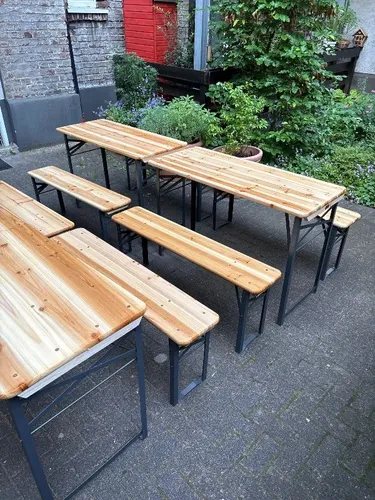 6 Bierzeltgarnituren zur Miete für Partys Biertisch