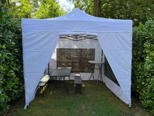 Profi-Pavillon, Zelt 3x3m weiß