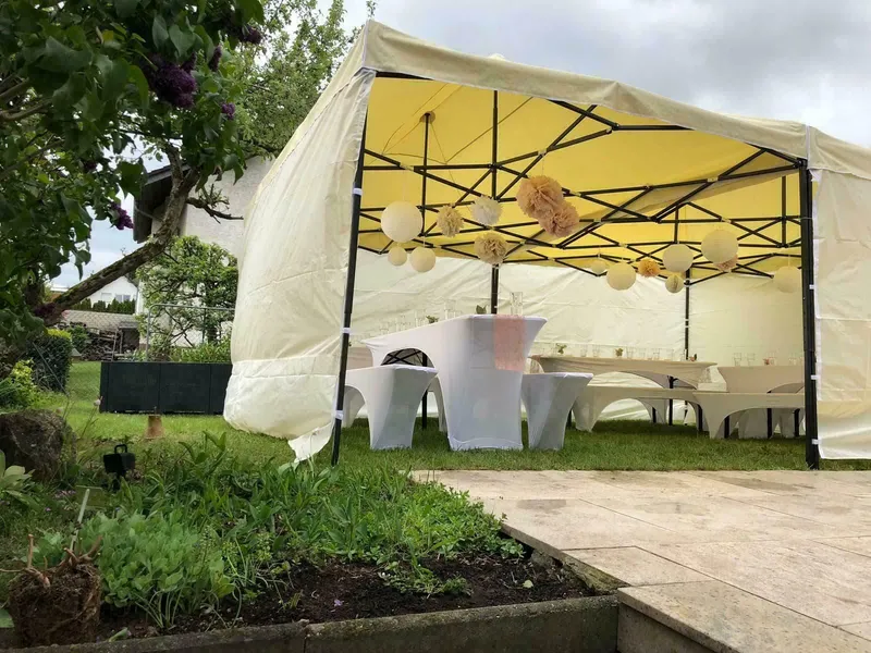 Faltpavillon, Partyzelt, Pavillon, Zelt 3x4,5