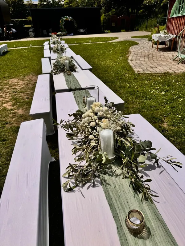 Bierbankhussen Bierbank Hussen Hochzeit/Feier/Deko 