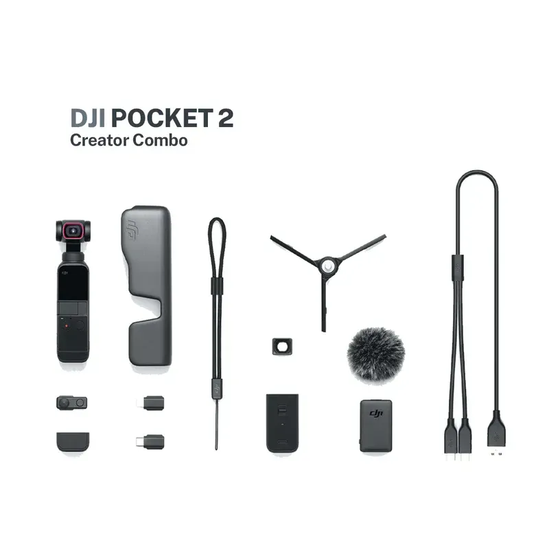 DJI Pocket 2 Creator Combo Actioncam inkl. stativ und externen Funkmikrofon