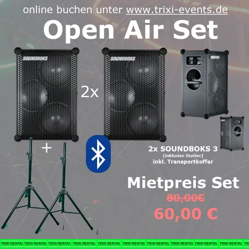 Soundboks Set 2x Lautsprecher Party Box inkl. zubehör