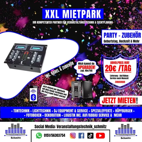 The T.Mix 201 USB Play + Bluetooth (Mischpult)