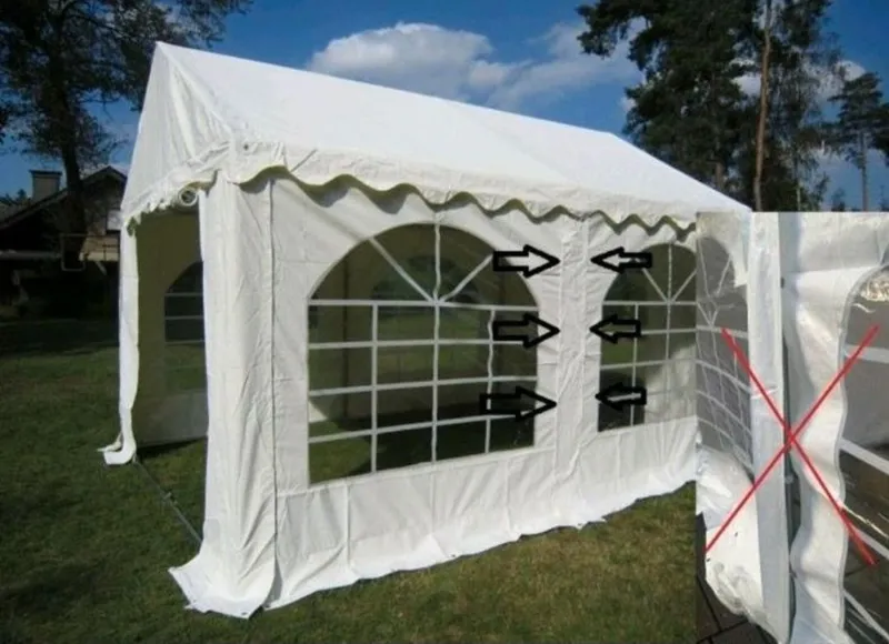 Zeltverleih, Pavillon, Festzelt, Partyzelt 3 x 6 leihen, Mieten