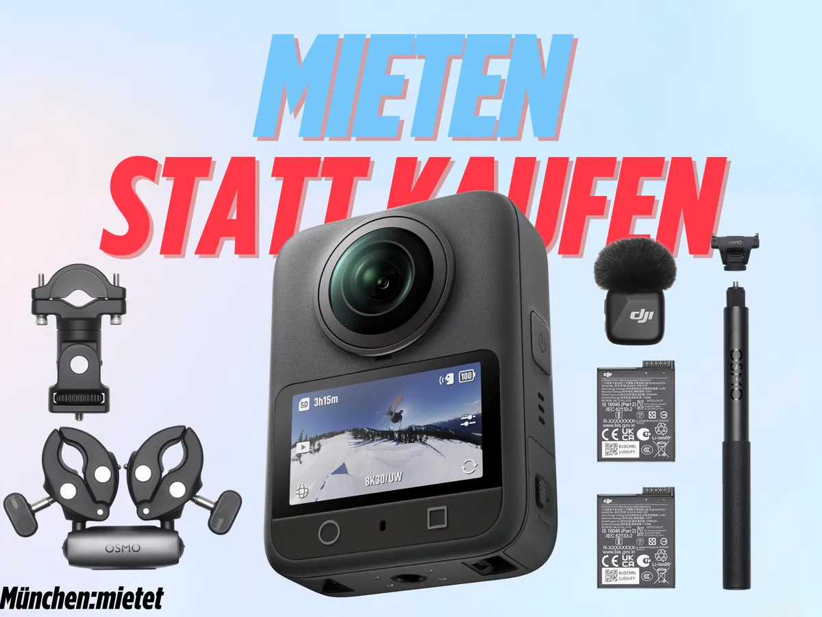 DJI Osmo 360 Grad Kamera | nur 75€/Monat | Combo