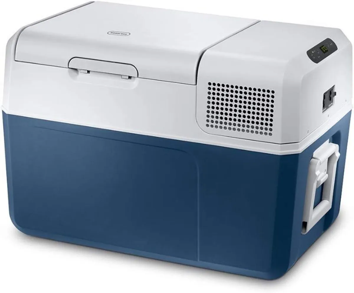 Mobicool MCF60 elektrische Kompressor-Kühlbox 58L – 12V, 24V und 230V – Leistungsstarke Camping Kühlbox für Auto, Wohnmobil, LKW und Outdoor Reisen – Tiefkühlfunktion