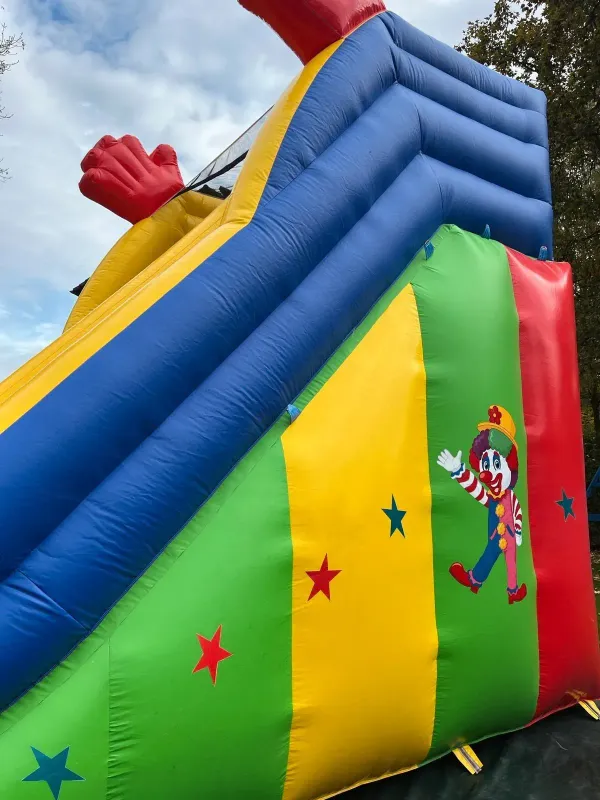 Profi Hüpfburg, Riesenrutsche, Clown, 8,0m x 4,0m x, 6,0m, Kindergeburtstag, Fest, Hochzeit