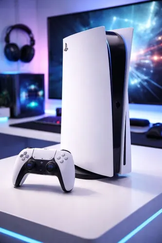PlayStation 5 mit Controller und Account