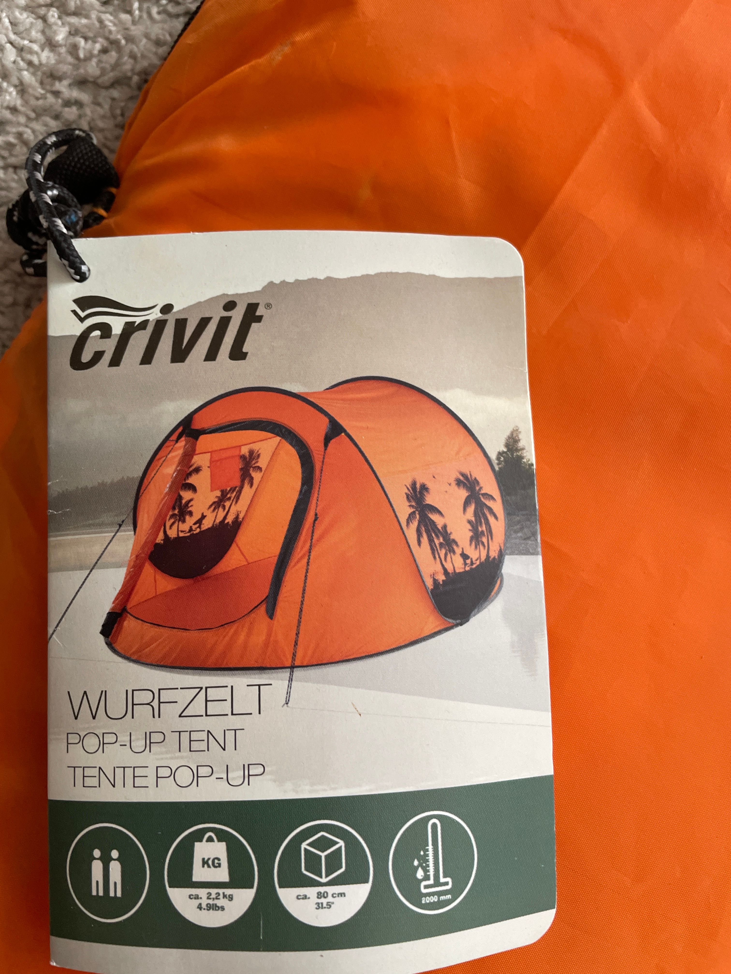Wurfzelt für Camping oder Festival.