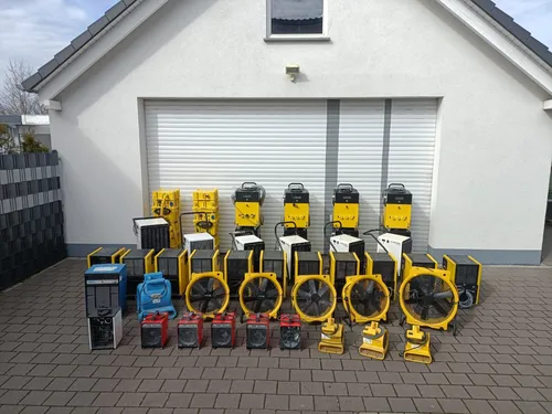 Bautrockner mieten Dämmschichttrockner Trocknungsgeräte Luftentfeuchter Wasserschaden Wasserrohrbruch Neubau Sanierung