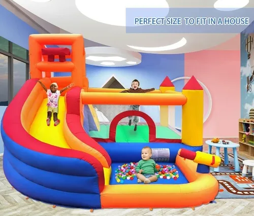 HÜPFBURG mit Wasserpark mieten – der Mega-Spaß für Kids!