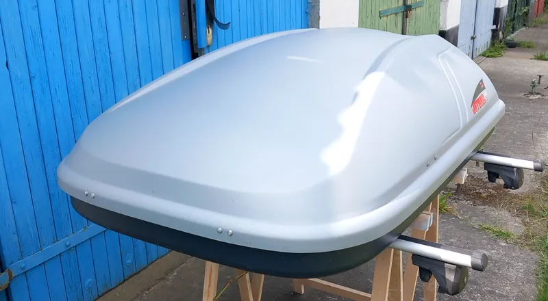 Dachbox Jetbag 360 incl. Reling Träger zu vermieten 