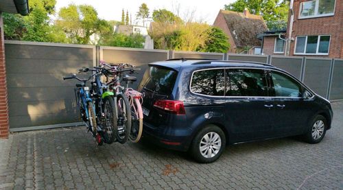 Fahrradträger für bis zu 4 Fahrräder leihen - perfekt für alle Vans und Busse 