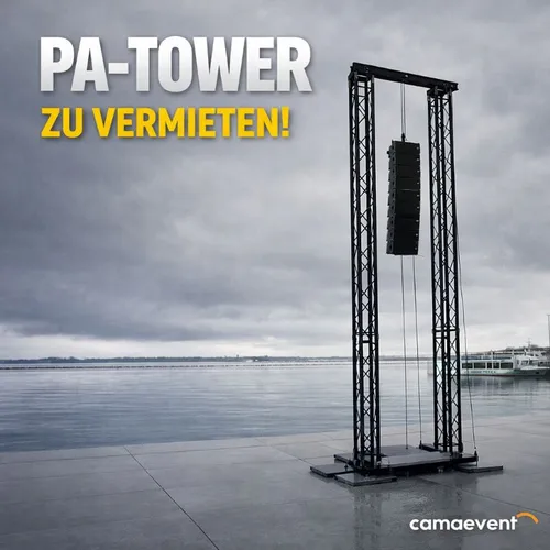 PA Tower mieten – Lautsprecher Tower bis 7 m | Rigging für Profi Events