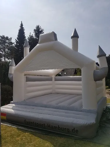 Hüpfburg weiß für Hochzeiten