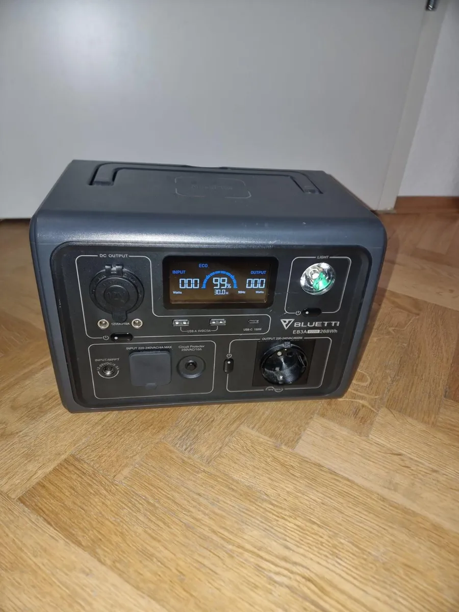 Powerstation Bluetti EB3A 268Wh, Leistung 600W, Solarpanel