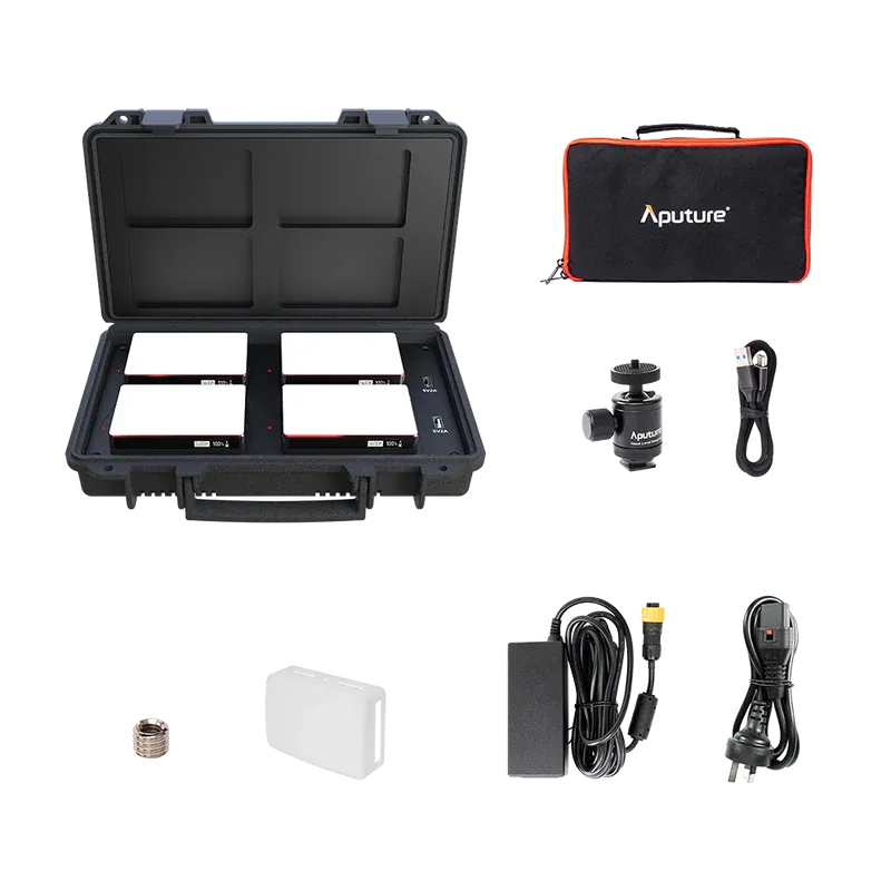 Aputure AL-MC 4-Light Travel Kit