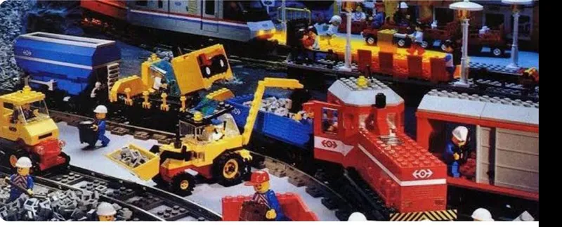 Lego Eisenbahn elektronische 90er Jahre mit Zubehör