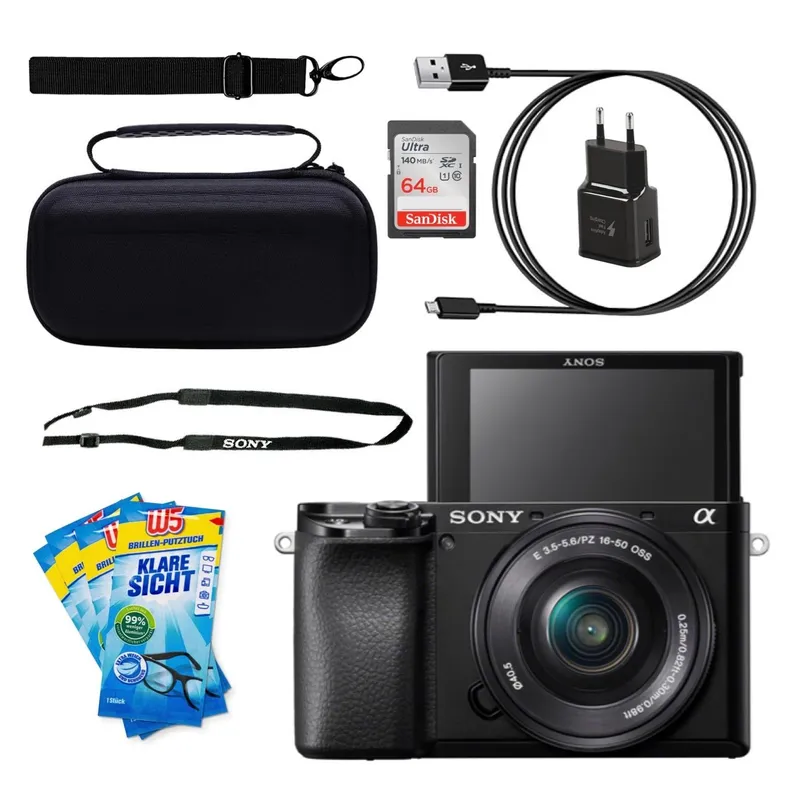 Sony A6100 + Kit Lense und Zubehör