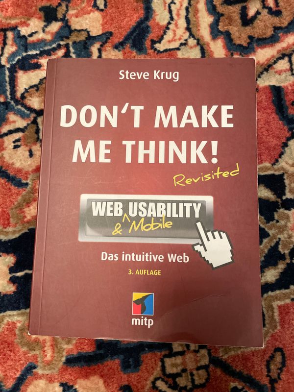 Don‘t make me Think | Web & Mobile Usability