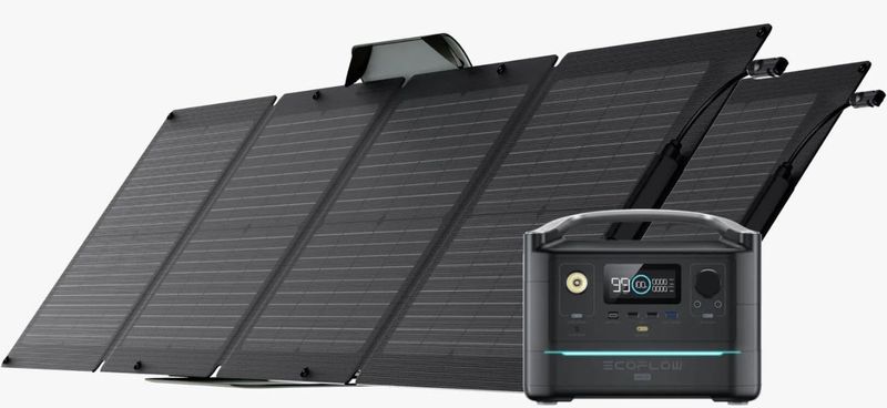 EcoFlow River Max Powerstation inkl. 2x 100W Solarpanel 