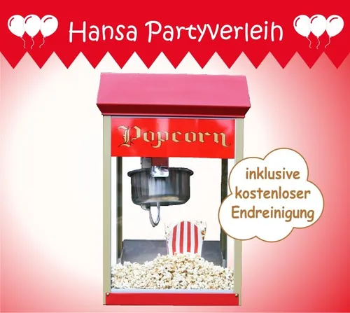 Professionelle Popcornmaschine mieten / Verleih