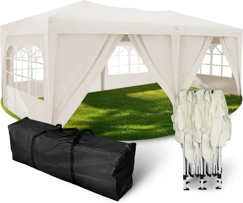 Pavillon 6x3m faltbar mit abnehmbaren Seitenteilen