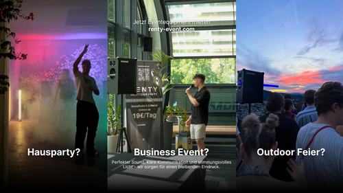 Fotobox mit Sofortdruck & Studioblitz ✓ 200 Prints inkl. ✓ Wunschlayout ✓ Aufbau in 10 min ✓ Requisiten - Top vorbereitet für Events mit Renty