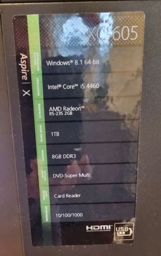 Acer Aspire XC-605 MiniPc Server Intel i5-4460 mit DVD Brenner