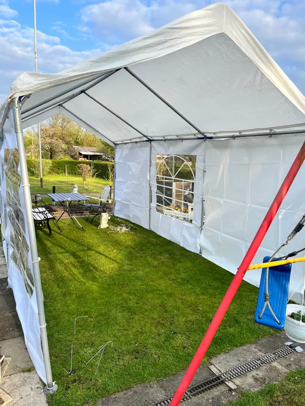 Partyzelt 3x6 m mit Giebel