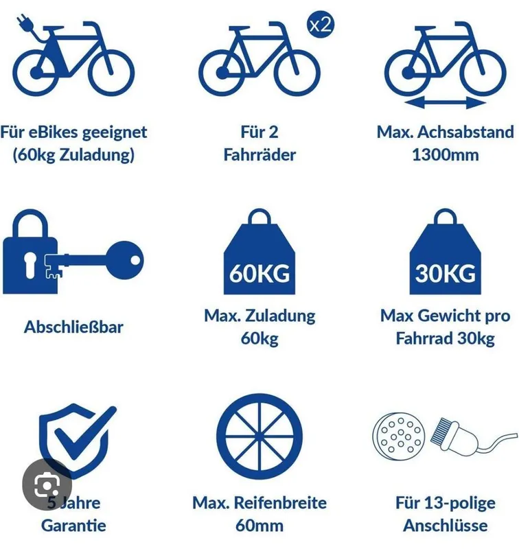 Westfalia Fahrradträger für 2 Fahrräder