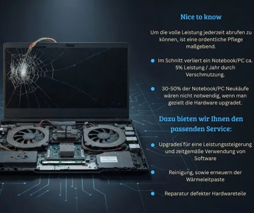 PC Notebook Laptop Wartung, Reparatur, Upgrade und Vermietung