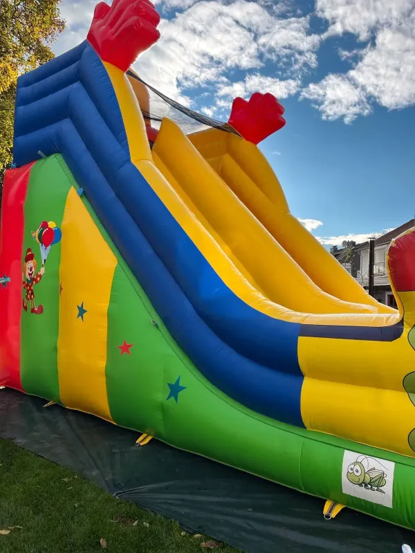 Profi Hüpfburg, Riesenrutsche, Clown, 8,0m x 4,0m x, 6,0m, Kindergeburtstag, Fest, Hochzeit