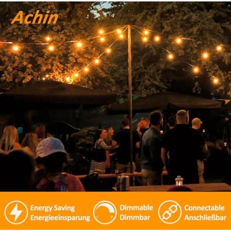 Lichterkette 45m Gartenparty Hochzeit Geburtstag