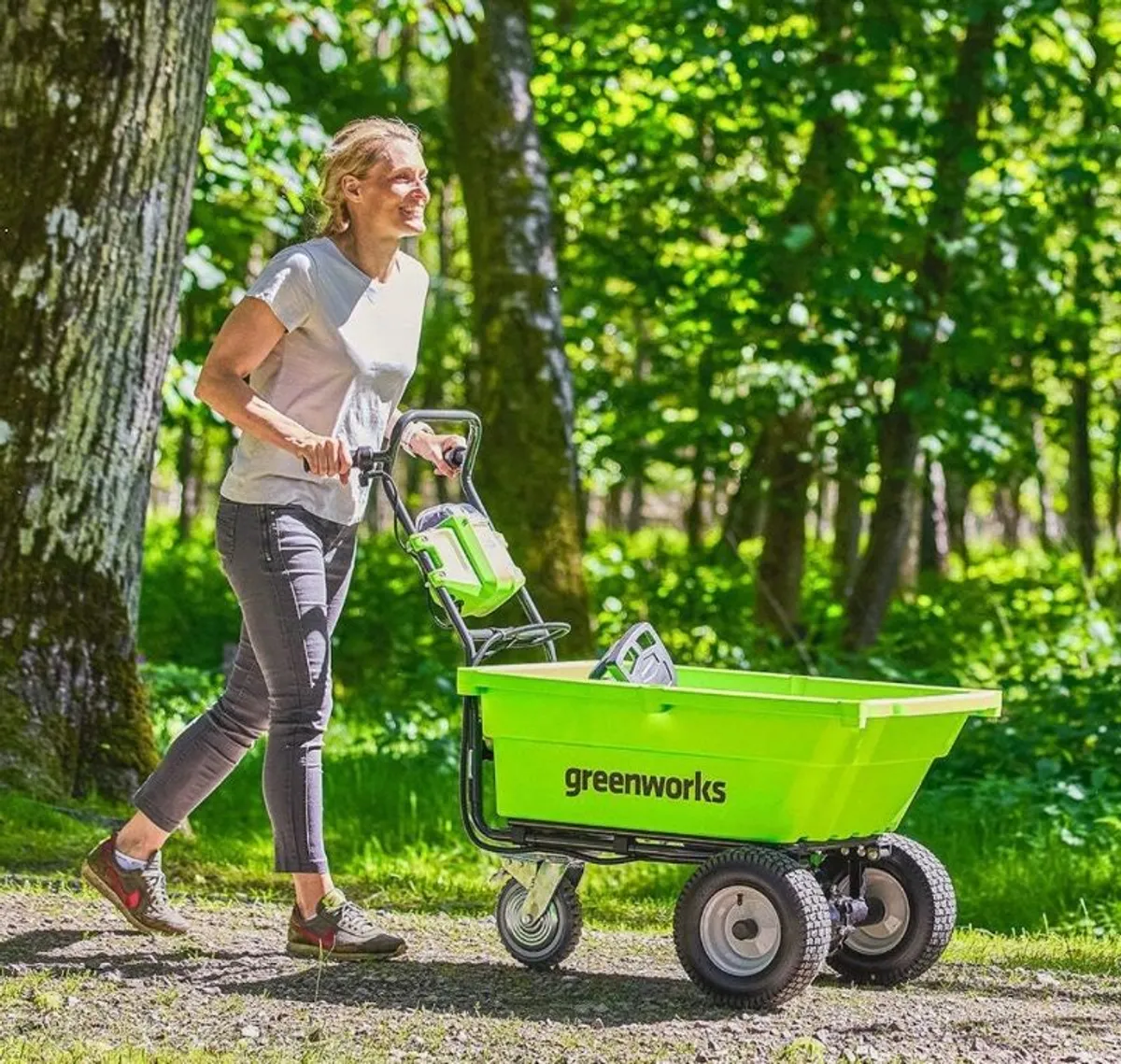 Schubkarre Akku 40 V 100kg 106 L
