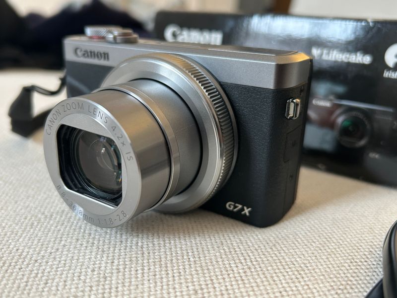 Canon PowerShot G7X G7 X Mark III 3 Kamera tiktok vlog silber