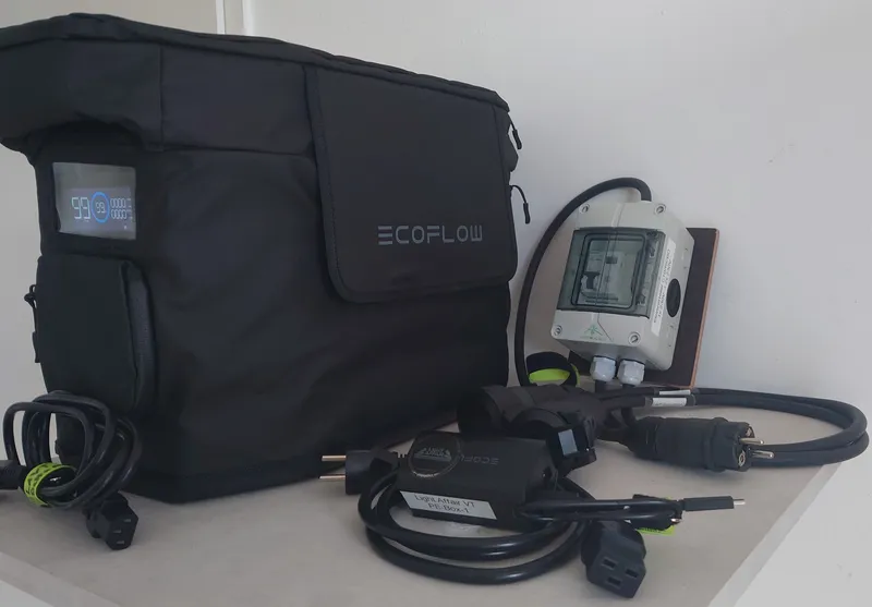 EcoFlow DELTA Max 1612Wh inkl. Landstromadapter(PE-Box) und Schuko Unterverteilung mit C10 RCBO 