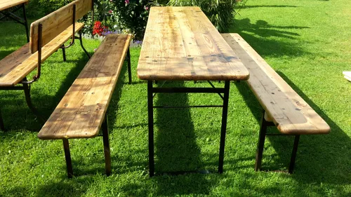 Festzeltgarnitur 1 Tisch und 2 Bänke ab 12€ / Tag MIETEN