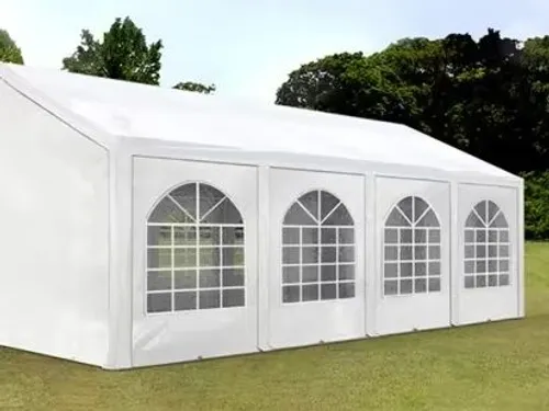 Festzelt 8x4m mit robustem Gestänge, 8 Seitenteile abnehmbar