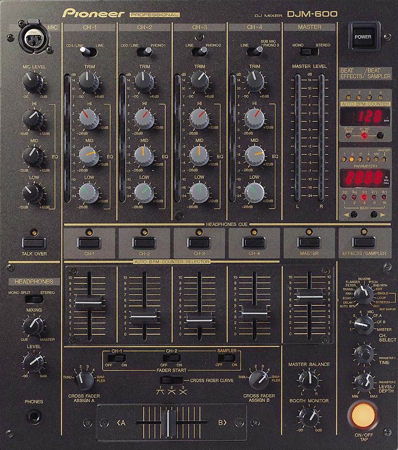 Pioneer DJM 600 mieten (DJ Mischpult, Mixer)