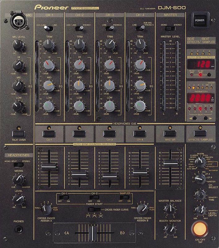 Pioneer DJM 600 mieten (DJ Mischpult, Mixer)