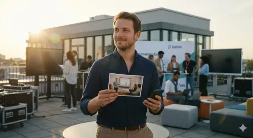 Beamer mieten für Startup Messe und Pitch-Events auf fainin