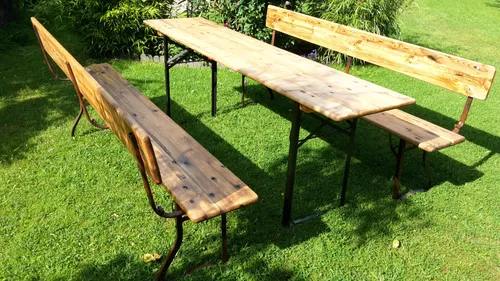 Festzeltgarnitur 1 Tisch und 2 Bänke ab 12€ / Tag MIETEN