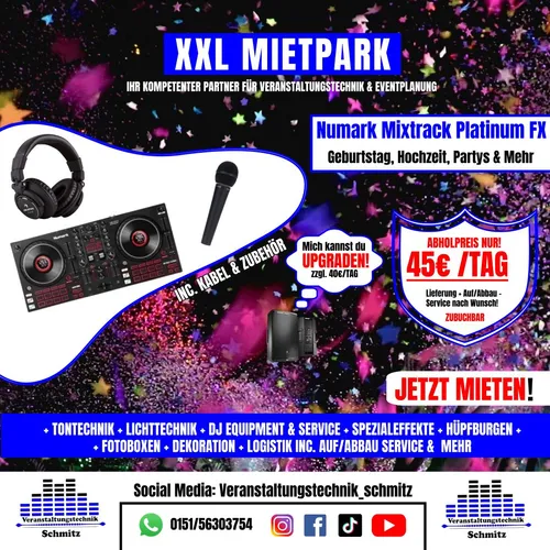 Numark Mixtrack Platinum FX DJ Mixer