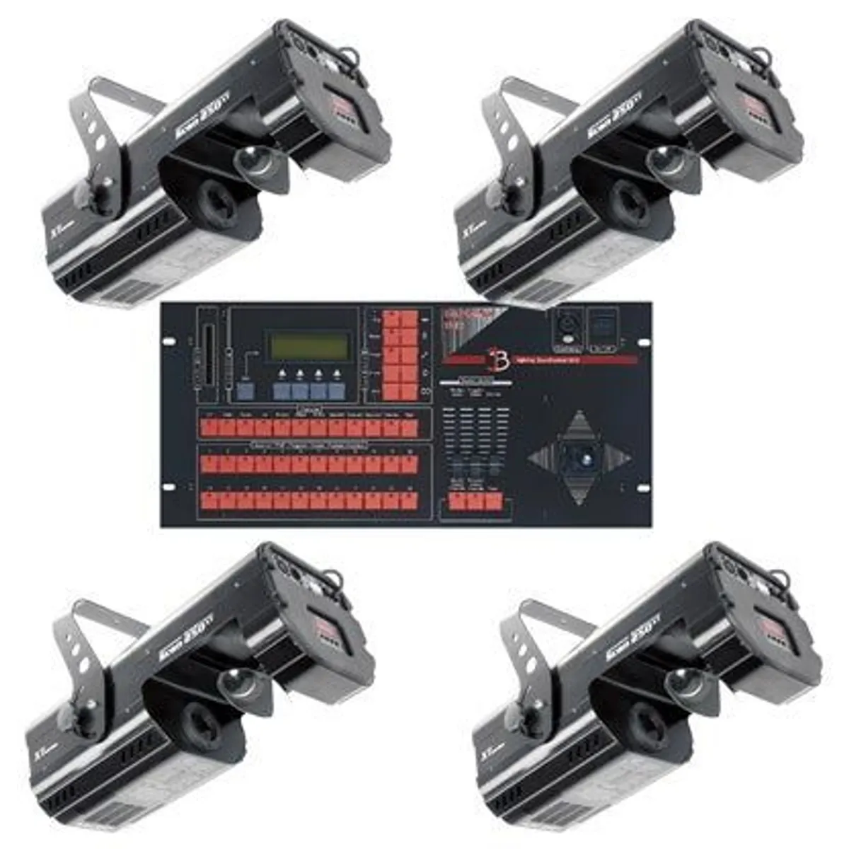 Lichtset 4x Robe Scan + Controller